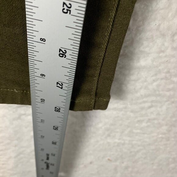 LOGO Lori Goldstein Women's Green Floral Embroidered Boyfriend Pants Size 4 9522 - Picture 11 of 16